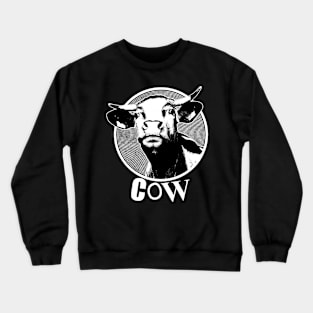 Punk Rock Cow Crewneck Sweatshirt